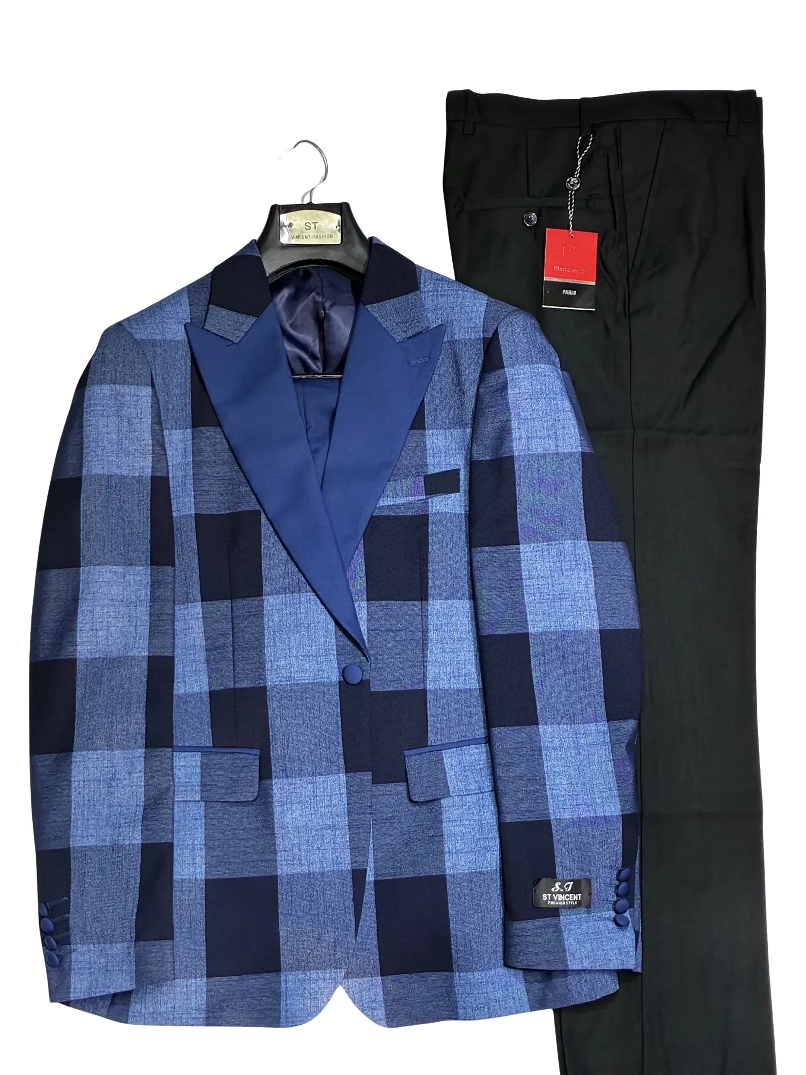 Blue & Navy Checkered